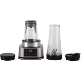 Blender 2 in 1 Ninja CB100EU, 1100W, 400ml Power Nutri Bowl &amp;amp; 700ml Power Nutri Cup, Motor cu cuplu inteligent, Tehnologie Auto IQ, Gri