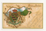 FA31-Carte Postala- GERMANIA - Heraldica Sachsen, necirculata, Circulata, Fotografie