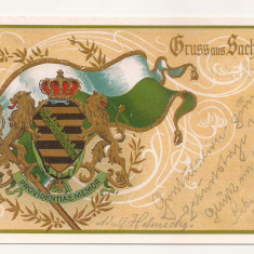 FA31-Carte Postala- GERMANIA - Heraldica Sachsen, necirculata