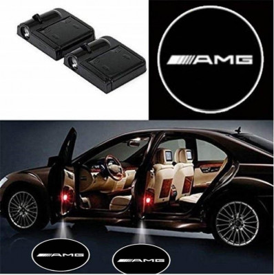 Set 2 Lampi Proiectoare Led Logo Universale MERCEDES AMG foto