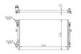 Radiator racire motor Audi A3 Sportback (8va); Seat Leon (5f1); Vw Golf 7 (5g1, Be1), Rapid