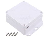 Carcasă universală KRADEX ZP105.105.45SUB TM ASA albă IP67 105x105x45mm