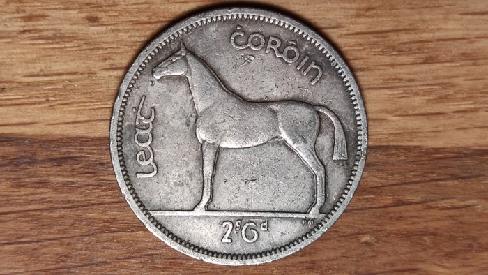 Irlanda - moneda de colectie - 1/2 half crown / coroin 1963 - superba !
