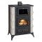 Soba pe lemne, Prity F RK, metalica, 3,9 kg/h, 730 x 480 x 1040 - Alb