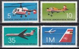 Germania RDG 1972 - Avioane și elicoptere, MNH, Nestampilat