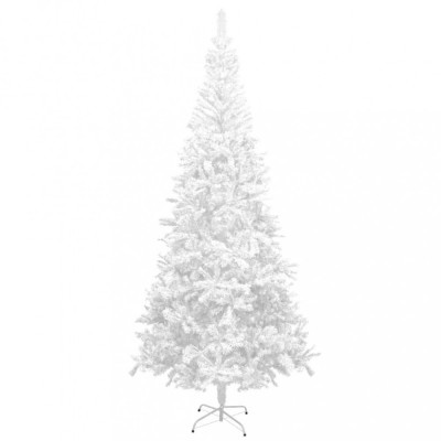 Brad de Crăciun artificial L 240 cm, alb foto