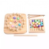 Cumpara ieftin Joc Montessori din lemn de memorie si dexteritate, Wooden Toys