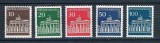 GERMANIA BERLIN 1966 POARTA BRANDENBURG 2 SERII COMPLETE NEȘTAMPILATĂ+ȘTAMPIL