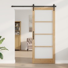 vidaXL Ușă interioară cu sticlă &quot;ORKDAL&quot; 86x211x4 cm din lemn masiv de pin