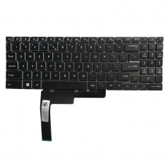 Tastatura Laptop Gaming, MSI, Crosshair 15 A11UDK, A11UCK, iluminata, neagra, layout US