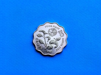 20 Cents 1981 Swaziland-RAR- foto