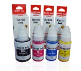 Set cerneala compatibila Canon GI-490BK GI-490C GI-490M GI-490Y