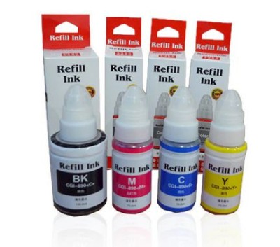 Set cerneala compatibila Canon GI-490BK GI-490C GI-490M GI-490Y foto