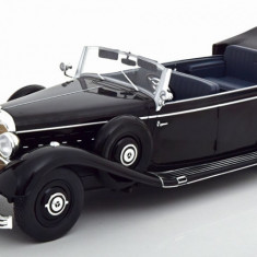 Macheta auto Mercedes-Benz 770 (W150) decapotabila 1938 negru, 1:18 MCG