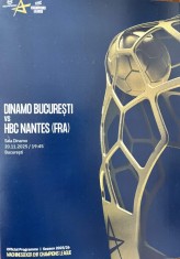 Program de meci CS Dinamo Bucuresti v HBC Nantes EHF Champions League 20.11.2025