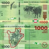 Bancnota Burundi 1000 Franci 2023 UNC, Ne流通