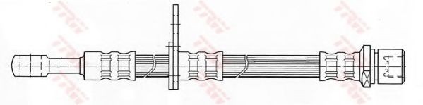 Conducta / cablu frana SUBARU LEGACY IV Combi (BL, BP, B13) (2003 - 2016) TRW PHD437