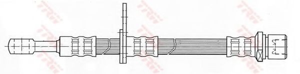 Conducta / cablu frana SUBARU IMPREZA Hatchback (GP) (2011 - 2016) TRW PHD437