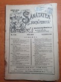 Sanatatea si viata fericita octombrie 1923 -sanatatea copiilor,femeilor,sociala