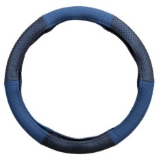 Husa Volan Umbrella Piele Naturala Perforata - Albastru Negru, 37-39 cm