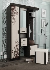 Cuier Elena 1,3 m Wenge+Mesteacan foto