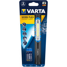 Lanterna Varta Work Flex Pocket Light Plastic Cu Invelis Cauciuc Negru 30502912