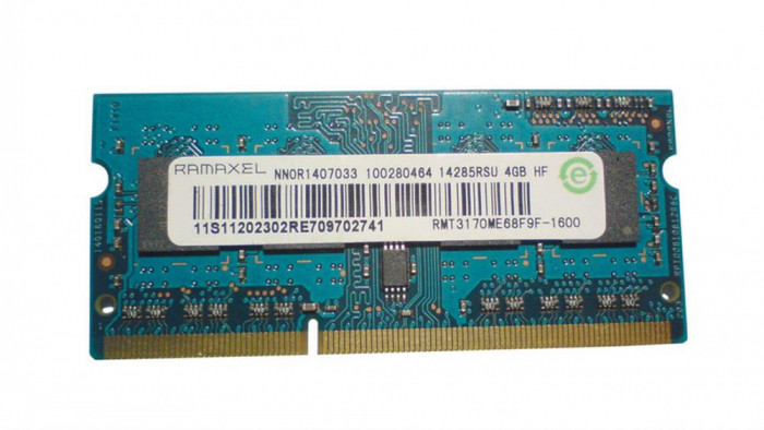 Memorie Laptop Ramaxel 4GB DDR3 PC3L 12800S 1600Mhz 1.35V RMT3170ME68F9F