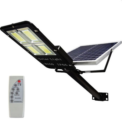 Lampa stradala solara 150W, 5250 lm, lumina alb rece, IP65, control telecomanda foto