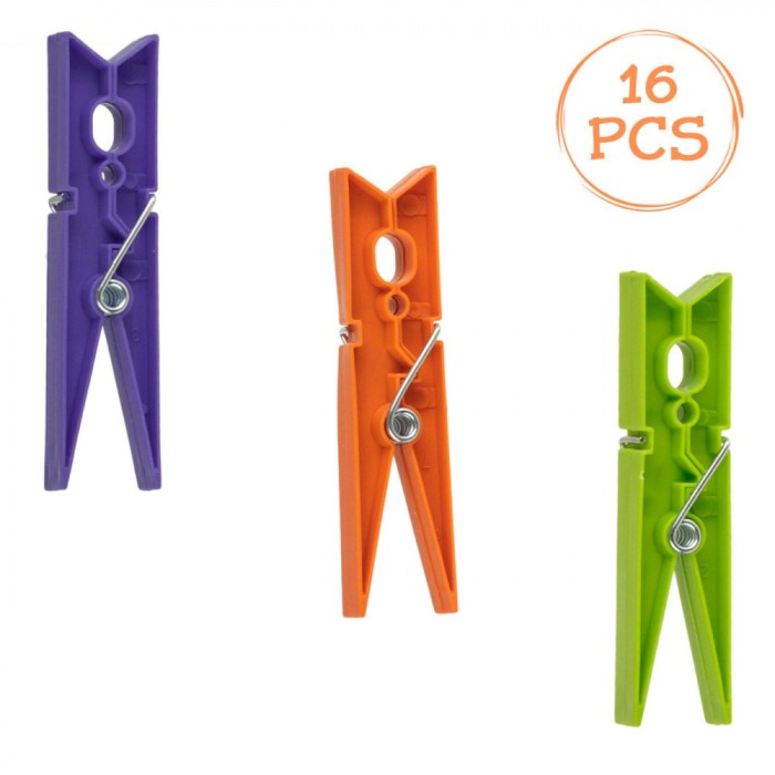 Set C&acirc;rlige Rufe, Pegstyle, Plastic, Multicolor, 8.4 cm, 16 Bucăți