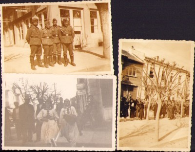 HST M581 Lot 3 poze soldați germani &amp;icirc;n Bulgaria 1941 foto