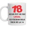 Cana alba personalizata &quot;18 acum pot sa fac legal &quot;, INOVATIX&reg;. 330ml
