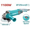 TOTAL - POLIZOR UNGHIULAR - 125MM - 1100W PowerTool TopQuality