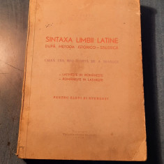 Sintaxa limbii latine dupa metoda istorico stilistica N. Barbu