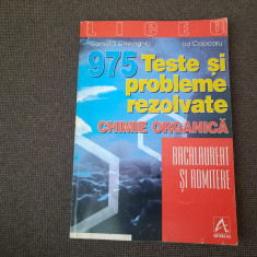 975 teste si probleme rezolvate chimie organica Bacalaureat Cornelia Gheorghiu