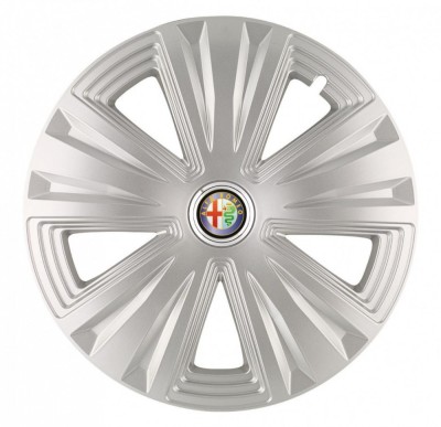 Set 4 Capace Roti, potrivite jantelor de R16, pentru Alfa Romeo, model glory Gri foto