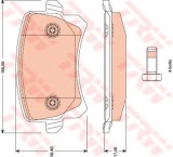 Set placute frana,frana disc VW PASSAT Variant (3C5) (2005 - 2011) TRW GDB1763