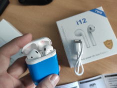 NEW 2020 Airpods 2 i12 TWS Casti Bluetooth 5.0 cu touch Iphone Android foto