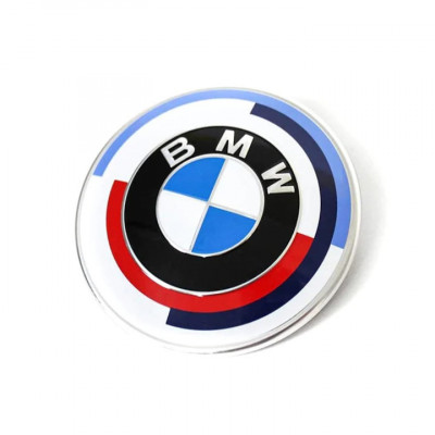 Emblema Sigla BMW Pentru Capota/Portbagaj 82MM, Editie Aniversara 50 de ani, Anniversary Motorsport foto