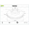 Disc Frana Valeo Audi A4 B5 B6 B7 A8 D2 D3 Seat Exeo VW Passat B5 Phaeton 279.9x22mm