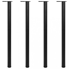 Picioare de masă reglabile pe &icirc;nălțime, 4 buc, 1100 mm, negru