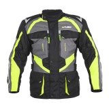 Cumpara ieftin Geaca Moto Barbati W-Tec Burdys Evo, L, Negru/Gri/Verde