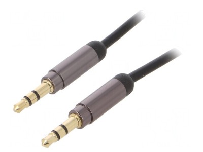 Cablu Jack 3,5mm 3pin Aurit 1m foto