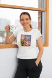 Echipa națională de hochei tricou de dama Czech Republic Martin Nečas #98 National Emblem 2025 White - XL