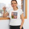 Echipa națională de hochei tricou de dama Czech Republic David Pastrň&aacute;k #88 National Emblem 2025 White - M
