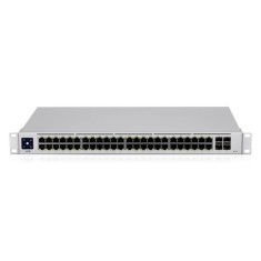 SWITCH PoE UBIQUITI, port Gigabit x 48, SFP SFP x 4, managed, rackabil, &quot;USW-48-POE&quot; (timbru verde 2 lei)