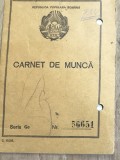 ACTE (5) Carnet de munca vechi din perioada Republica Populara Romana RPR, Seria Gc Nr. 56651, document istoric cu stema de colectie