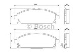 Set placute frana,frana disc NISSAN PATHFINDER II (R50) (1995 - 2004) BOSCH 0 986 424 715