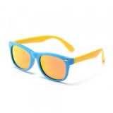 Ochelari De Soare Copii Techsuit D802, Polarizati, Protectie UV, Albastri Galbeni Portocali