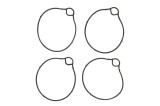 Cumpara ieftin Garnitura camerei plutitoare (cantitate per impachetare: 4buc) pentru KAWASAKI KFX, KSF 50/90 2007-2015