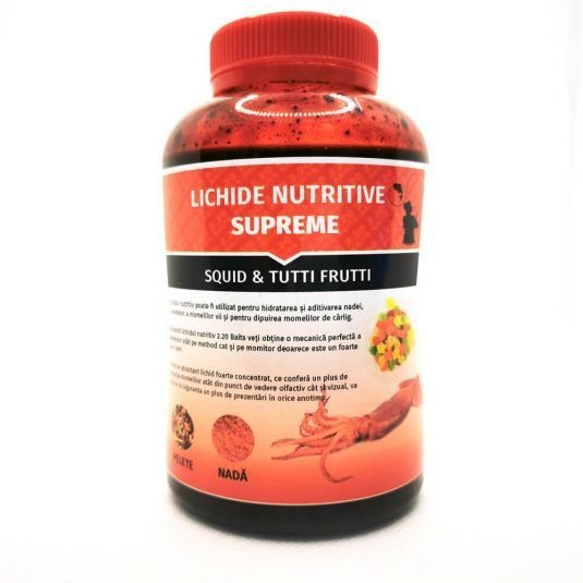 Aditiv lichid 220 Baits Supreme Squid &amp; Tutti Frutti - 250ml
